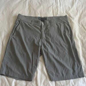 Travis Mathew Charcoal Flat Front Shorts